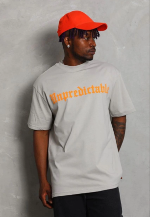 Erkek Baskılı T-Shirt Kısa Kol Bisiklet Yaka Regular Fit Rahat Kalıp Günlük Tişört - Gri