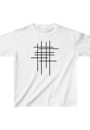 Çocuk Unisex Baskılı T-Shirt - Beyaz