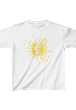 Çocuk Unisex Baskılı T-Shirt - Beyaz