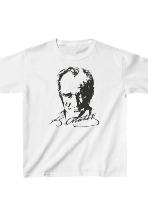 Çocuk Unisex Baskılı T-Shirt - Beyaz