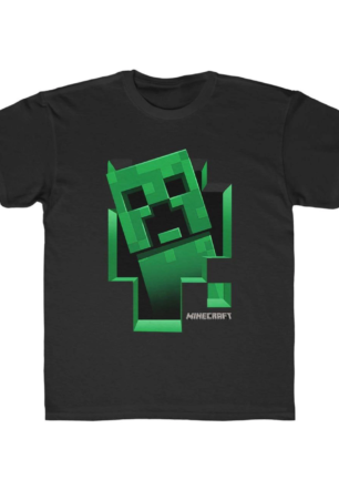 Çocuk Unisex Baskılı T-Shirt - Siyah
