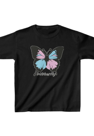 Çocuk Unisex Baskılı T-Shirt - Siyah