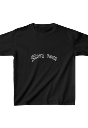 Çocuk Unisex Baskılı T-Shirt - Siyah