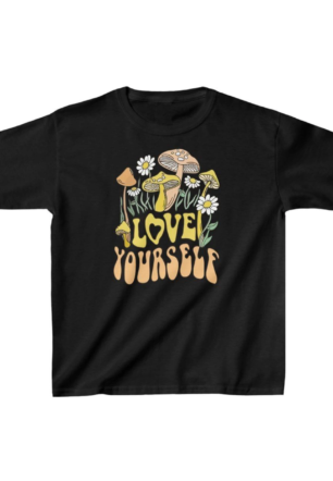 Çocuk Unisex Baskılı T-Shirt - Siyah