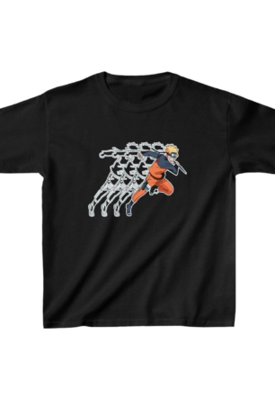 Çocuk Unisex Baskılı T-Shirt - Siyah