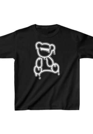 Çocuk Unisex Baskılı T-Shirt - Siyah