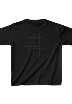 Çocuk Unisex Baskılı T-Shirt - Siyah