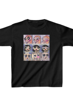 Çocuk Unisex Baskılı T-Shirt - Siyah