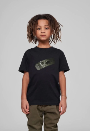 Çocuk Unisex Baskılı T-Shirt - Siyah