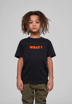 Çocuk Unisex Baskılı T-Shirt - Siyah