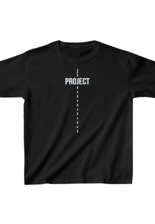 Çocuk Unisex Baskılı T-Shirt - Siyah