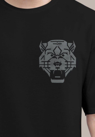 Erkek Baskılı Oversize Kısa kol  T-shirt - Siyah