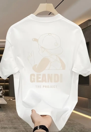 Kadın "GANDHI The Project" Baskılı Kısa Kollu tişort - Beyaz