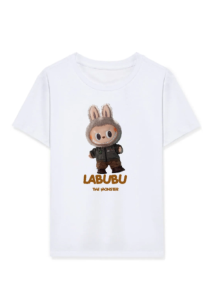 Kız Çocuk Baskılı T-Shirt - Beyaz