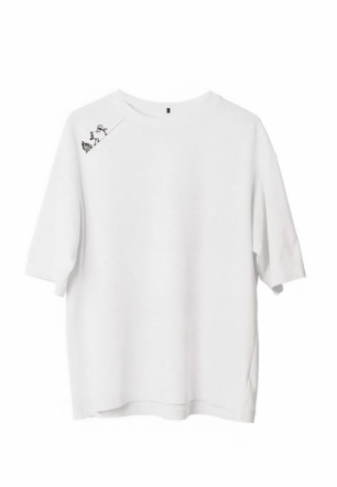 Erkek Baskılı T-Shirt Kısa Kol Bisiklet Yaka Regular Fit Rahat Kalıp Günlük Tişört - Beyaz