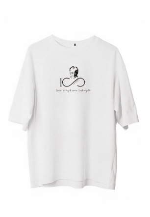 Erkek Baskılı T-Shirt Kısa Kol Bisiklet Yaka Regular Fit Rahat Kalıp Günlük Tişört - Beyaz