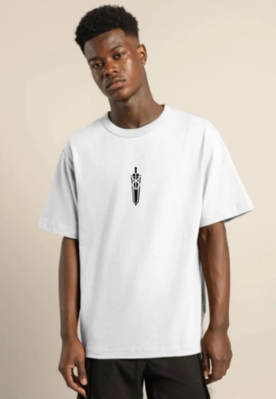 Erkek Baskılı T-Shirt Kısa Kol Bisiklet Yaka Regular Fit Rahat Kalıp Günlük Tişört - Beyaz