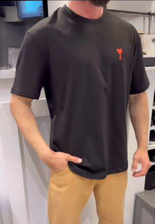 Erkek Baskılı T-Shirt Kısa Kol Bisiklet Yaka Regular Fit Rahat Kalıp Günlük Tişört - Siyah