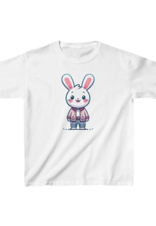 Unisex Çocuk Baskılı T-Shirt - Beyaz