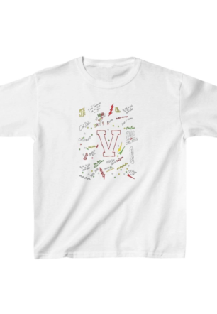 Unisex Çocuk Baskılı T-Shirt - Beyaz