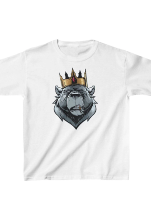 Unisex Çocuk Baskılı T-Shirt - Beyaz