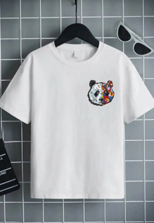 Unisex Çocuk Baskılı T-Shirt - Beyaz