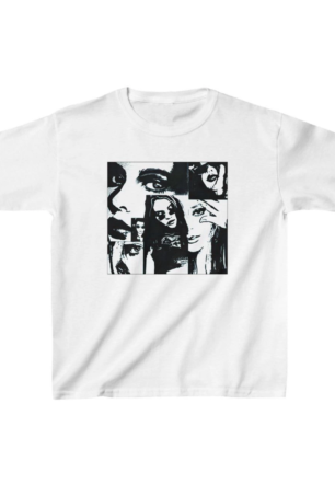 Unisex Çocuk Baskılı T-Shirt - Beyaz