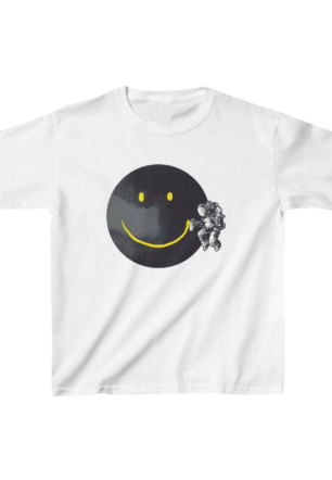 Unisex Çocuk Baskılı T-Shirt - Beyaz