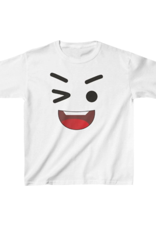 Unisex Çocuk Baskılı T-Shirt - Beyaz