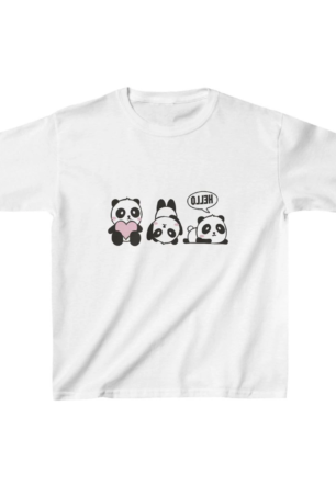 Unisex Çocuk Baskılı T-Shirt - Beyaz