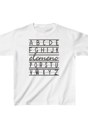 Unisex Çocuk Baskılı T-Shirt - Beyaz