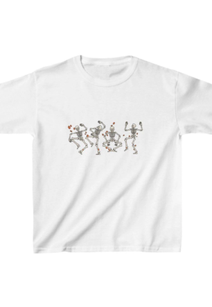 Unisex Çocuk Baskılı T-Shirt - Beyaz