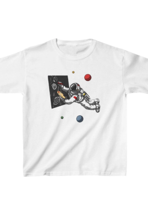 Unisex Çocuk Baskılı T-Shirt - Beyaz