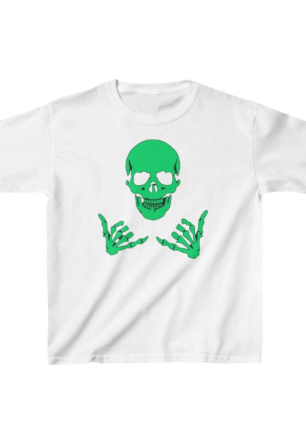 Unisex Çocuk Baskılı T-Shirt - Beyaz