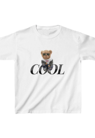 Unisex Çocuk Baskılı T-Shirt - Beyaz