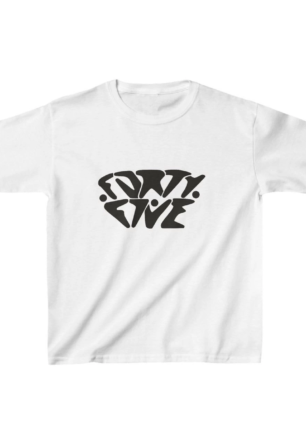 Unisex Çocuk Baskılı T-Shirt - Beyaz