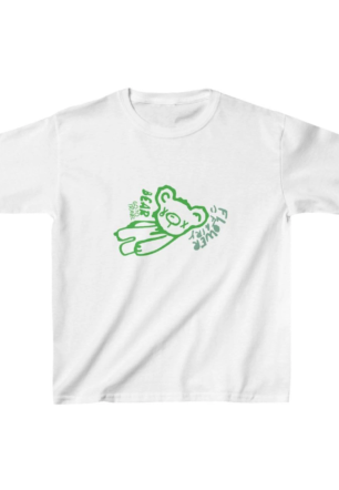 Unisex Çocuk Baskılı T-Shirt - Beyaz