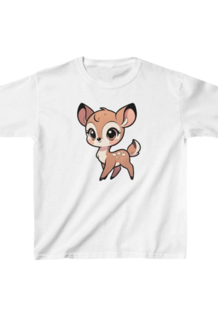 Unisex Çocuk Baskılı T-Shirt - Beyaz