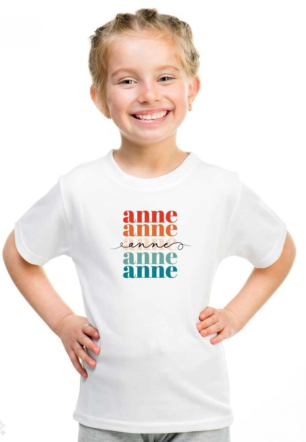 Unisex Çocuk Baskılı T-Shirt - Beyaz