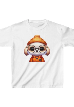 Unisex Çocuk Baskılı T-Shirt - Beyaz