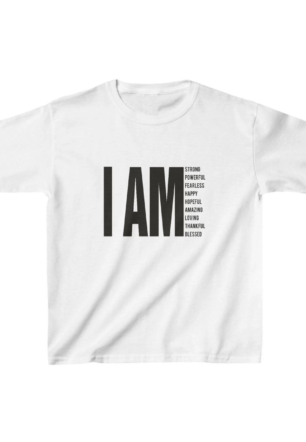 Unisex Çocuk Baskılı T-Shirt - Beyaz