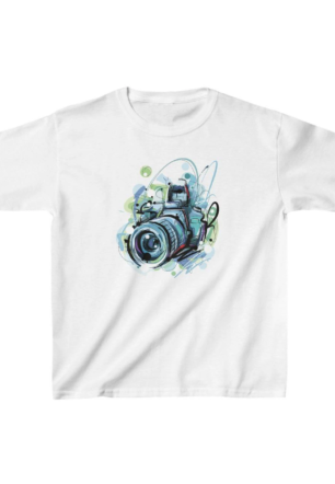 Unisex Çocuk Baskılı T-Shirt - Beyaz