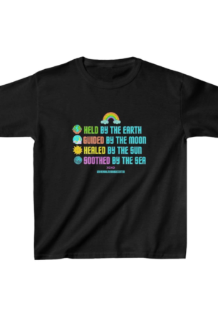 Unisex Çocuk Baskılı T-Shirt - Siyah