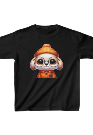 Unisex Çocuk Baskılı T-Shirt - Siyah