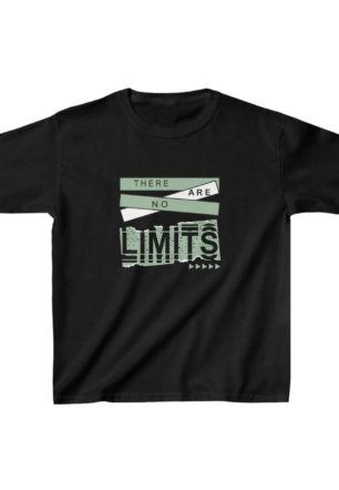 Unisex Çocuk Baskılı T-Shirt - Siyah