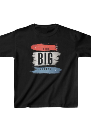 Unisex Çocuk Baskılı T-Shirt - Siyah