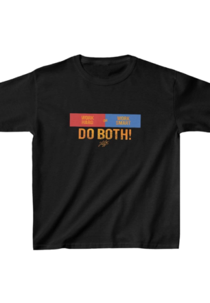 Unisex Çocuk Baskılı T-Shirt - Siyah