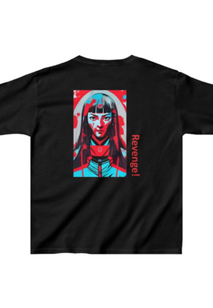 Unisex Çocuk Baskılı T-Shirt - Siyah