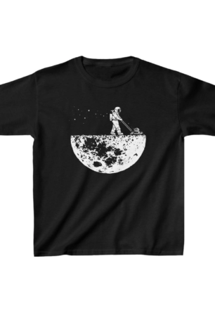 Unisex Çocuk Baskılı T-Shirt - Siyah