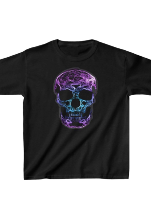 Unisex Çocuk Baskılı T-Shirt - Siyah